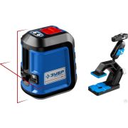 Нивелир лазерный, суперкомпакт, 15 м, точн +/-0,3 мм/м, держатель ЗУБР КРЕСТ-15