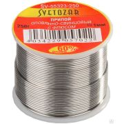 Припой СВЕТОЗАР ПОС61,1 мм, 250г, трубка с флюсом, катушка