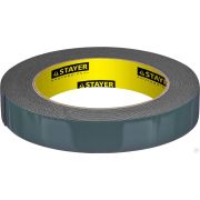 Двухсторонняя клейкая лента на вспененной основе, STAYER Professional 12233-19-05, черная, 19 мм х 5 м