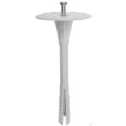 Дюбель для изоляционных материалов полипропиленовый, металлический стержень, 10 x 160 мм, 250 шт, ЗУБР