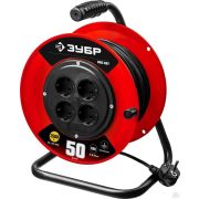 Удлинитель на катушке ЗУБР ПВС 3х075 50 м 2200Вт, ПВС 307