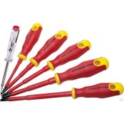 Набор STAYER PROFI ELECTRO Отвертки диэлектрические, тестер, 100-250В, Cr-V, 6 шт