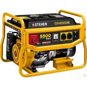 Генератор бензиновый с электростартером, 5500 Вт, STEHER GS-6500Е