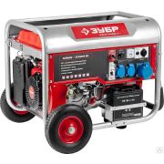 Бензиновый генератор с автозапуском, колеса и рукоятка, 5500 Вт, ЗУБР