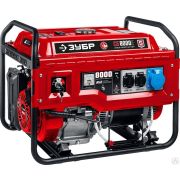 Бензиновый генератор с электростартером, 8000 Вт, ЗУБР СБ-8000Е