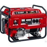Бензиновый генератор с электростартером, 8000 Вт, ЗУБР 380 В