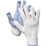 Перчатки рабочие DEXX, с ПВХ покрытием точка, х/б 7 класс