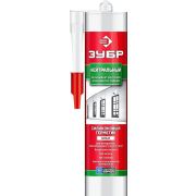 Нейтральный силиконовый герметик ЗУБР 280 мл белый