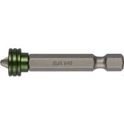 Бита ЕХPERT, с магнитным держателем-ограничителем, KRAFTOOL 26128-2-50-1, тип хвостовика E 1/4 PH2 50 мм 1 шт в блистере