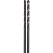 Сверло по металлу URAGAN SHERKHAN, крестообразная подточ, ц/х, Р6М5, шлиф, комб покр-парооксид/кобальт, 1,4х40 мм,2 шт