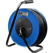 Силовой удлинитель на стальной катушке ЗУБР КГ 3х25 50 м 4000Вт IP44, КГ 325