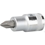 Торцовая бита-головка KRAFTOOL INDUSTRIE QUALITAT, материал S2, PHILLIPS, сатинированная, 1/2, PH4