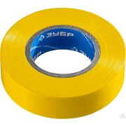 Изолента ПВХ, 20 м х 19 мм ЗУБР Электрик-20 желтая