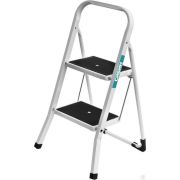 Стальная стремянка c широкими обрезиненными ступенями СИБИН, 2 ступени