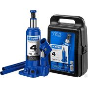 Домкрат бутылочный гидравлический в кейсе, Профессионал ЗУБР 4т, 192-374 мм