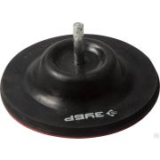 Тарелка опорная ЗУБР Мастер резиновая поворотная для дрели под круг на липучке, 125 мм