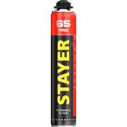 Пена монтажная PRO 65 с увеличенным выходом, пистолетная, всесезонная, 800 мл, STAYER