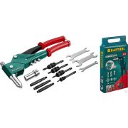Заклепочник Комбинированный поворотный 0-360° в кейсе KRAFTOOL Сombo3-M6