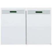 Выключатель СВЕТОЗАР ЭФФЕКТ двухклавишный, с эффектом свечения, без вставки и рамки, цвет белый, 10A/~250B