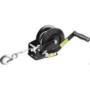 Лебедка ручная барабанная STAYER MASTER, тяговая, тросовая, 0,9т, 8 м