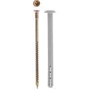 Дюбель-гвоздь полипропиленовый, грибовидный бортик, 6 x 60 мм, 90 шт, ЗУБР