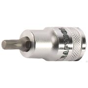 Торцовая бита-головка KRAFTOOL INDUSTRIE QUALITAT, материал S2, SPLINE, сатинированная, 1/2, M5