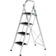 Стальная стремянка c широкими обрезиненными ступенями СИБИН, 4 ступени