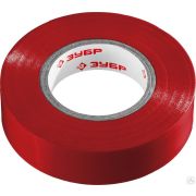 Изолента ПВХ, 20 м х 19 мм ЗУБР Электрик-20 красная