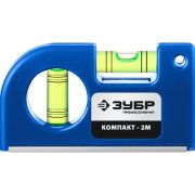 Магнитный компактный уровень ЗУБР 85 мм Компакт2-М