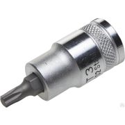 Торцовая бита-головка KRAFTOOL INDUSTRIE QUALITAT, материал S2, TORX, сатинированная, 1/2, Т30