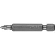 Бита ЗУБР Мастер кованые, хромомолибденовая сталь, тип хвостовика E 1/4, PH1, 50 мм, 2 шт