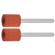 Цилиндр ЗУБР абразивный шлифовальный на шпильке, P 120, d 9,5x12,7х3,2 мм, L 45 мм, 2 шт