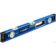 Мощный магнитный уровень ЗУБР 600 мм с рукоятками и зеркальным глазком Эксперт-М