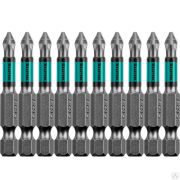 Бита Optimum Line, PZ1, 50 мм, тип хвостовика E 1/4, 10 шт в блистере, KRAFTOOL