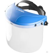 Защитный лицевой щиток ЗУБР МАСТЕР ударопрочный экран 2 мм устойчивый к царапинам и истиранию, с храповиком