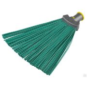 Плоская пластиковая метла 380х240 мм, веерная, полипропилен, коническое резьбовое соединение