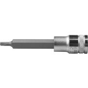 Торцовая бита-головка KRAFTOOL INDUSTRIE QUALITAT, удлиненная, материал S2, TORX, сатинированная, 1/2, Т25