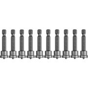 Бита ЗУБР Мастер Phillips, с ограничителем, 50 мм, тип хвостовика E 1/4, Cr-V, 10 шт в слайде