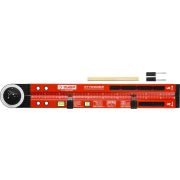 Уровень-угломер ЗУБР Мастер складной, 2 ампулы 1 поворотная, точность 1 мм/м, 500 мм