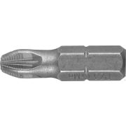 Бита ЗУБР Мастер кованые, хромомолибденовая сталь, тип хвостовика C 1/4, PZ3, 25 мм, 2 шт