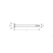 Гвозди строительные оцинкованные, ГОСТ 4028-63, 90 х 35 мм, 1 кг, ЗУБР