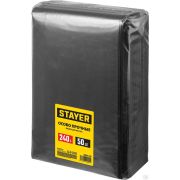 Строительные мусорные мешки STAYER 240л, 50 шт, особопрочные, чёрные, HEAVY DUTY