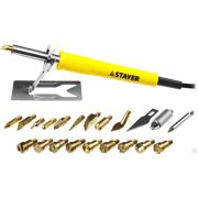 Прибор для выжигания, пайки и резки STAYER 3в1 30Вт, в наборе 20 насадок, в кейсе, PROTerm