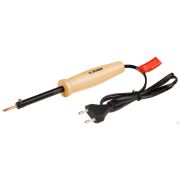 Электропаяльник ЗУБР 40Вт, с деревянной рукояткой, клин