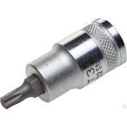 Торцовая бита-головка KRAFTOOL INDUSTRIE QUALITAT, материал S2, TORX, сатинированная, 1/2, Т40