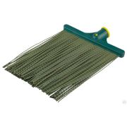 Плоская пластиковая метла 380х260 мм, гибкая, полипропилен, коническое резьбовое соединение