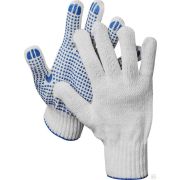 Перчатки рабочие DEXX, с ПВХ покрытием точка, 10 пар, х/б 7 класс