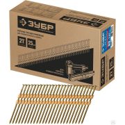 Реечные гвозди рифленые оцинкованные, 3000 шт ЗУБР РГР-21-Ц 63 мм