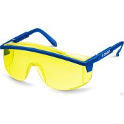 Защитные жёлтые очки ЗУБР ПРОТОН линза увеличенного размера, открытого типа
