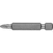 Бита ЗУБР Мастер кованые, хромомолибденовая сталь, тип хвостовика E 1/4, PZ1, 50 мм, 2 шт